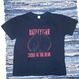 Vintage Motley Crue 1983 Tour T Shirt Size L Retro Y2K